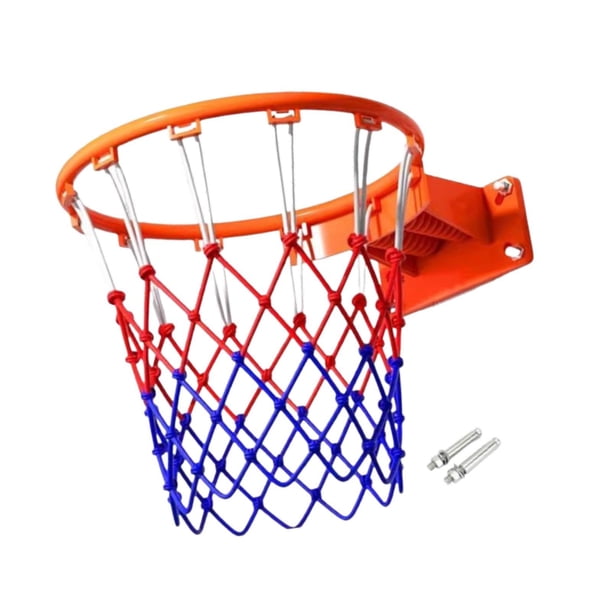 Panier de basket 35 cm/ 45 cm, anneau de basketball avec 2 filets et 4 vis de fixation, aiguille à air, panier de basket, anneau de suspension, anneau de basket-ball, filet Panier de basket 35 cm/ 45 cm, anneau de basketball avec 2 filets et 4 vis de fixation, aiguille à air, panier de basket, anneau de suspension, anneau de basket-ball, filet