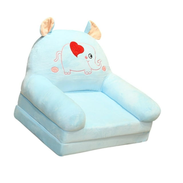 Sofá infantil plegable, silla infantil para sala de juegos o sala de estar. Elefante 2 Capas