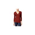thumbnail image 1 of I.N.C Womens V-Neck Basic T-Shirt, Red, XX-Large, 1 of 1