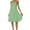 Green, variant on Popular Square Neck Waist Pleated Mini Dress with A Short Hemline Ruched Midi Dress Sleeveless Sweater Dresses for Women