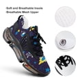 thumbnail image 4 of Outer Space Walking Shoes for Men Woman Lightweight Tennis Fashion Elastic Sports Shoes Cushion Basketball Shoes, 4 of 7
