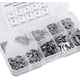 thumbnail image 1 of Paquete de 200 anillos de retención de acero inoxidable 304 10 tamaños 1.5 / 2/3/4/5/6/7/8/9 / 10 mm con caja de plástico Adepaton YQ-1906, 1 of 5