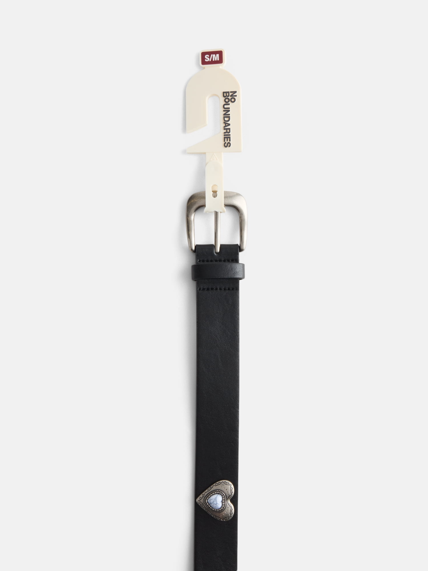 No Boundaries Women's Stones Belt, Black, Sizes S/M-3XL