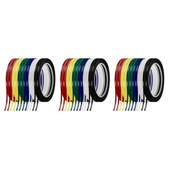 36 Rolls 1/8Inch Whiteboard Tape, Pinstripe Tape Dry Erase Board Tape Adhesive Graphic Grid Marking Tape,216 Ft Per Roll