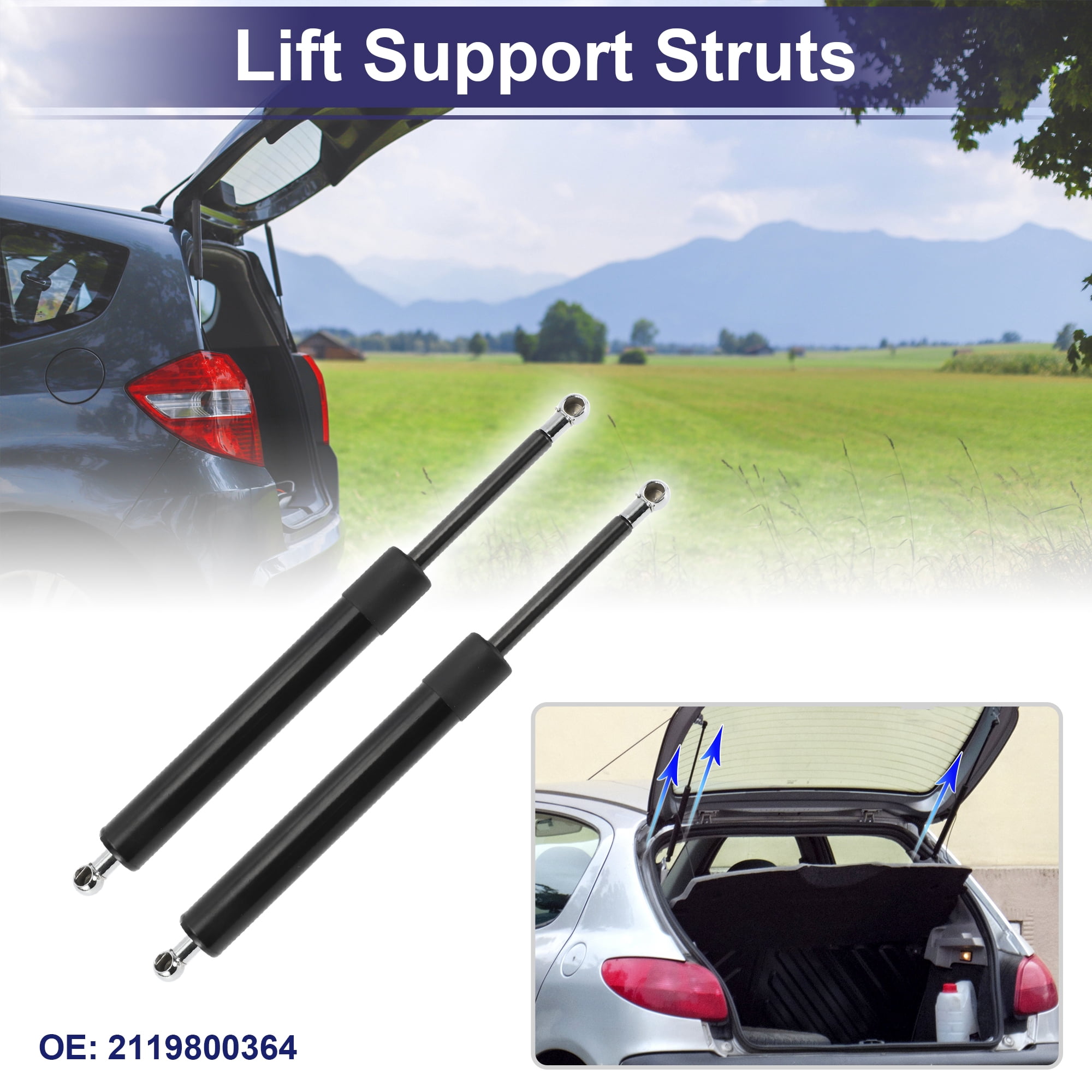 Unique Bargains 2Pcs Rear Hatch Lift Support Struts for Mercedes E-CLASS SW 2004-2007
