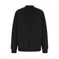 thumbnail image 6 of Women Faux Suede Bomber Jacket Sevevn Long Sleeve Zip Up Raglan Sleeve Cropped Casual Outerwear for Everyday Street Wear, 6 of 9