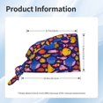 thumbnail image 4 of Yiaed Cute Flat Hand Drawn Fishes Print Turban Hat for Women Men Comfortable Adjustable Cleaning Working Cap with Sweatband, 4 of 4
