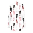 thumbnail image 4 of Cardigan pour Femmes Cardigan à Manches Longues Imprimé Floral à la Mode Veste Haut Court Cardigans pour Femmes en Liquidation, 4 of 6