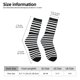 thumbnail image 2 of Balery Black And White Stripes Calcetas Largas con Estampado para Hombre y Mujer – Suaves y Transpirables, Talla Única (US 5-11), 2 of 6