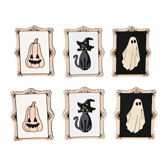 Cook with Color 6-Piece Halloween Bag Clip Set, Spooky