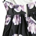 thumbnail image 5 of FANCYINN Women’s Floral Print Short Dress Spaghetti Strap Backless Mini Skater Dress Purple Floral XS, 5 of 6
