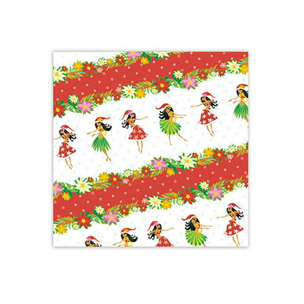 Hawaiian Christmas Wrapping Paper 