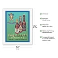 thumbnail image 2 of Engelhardt Brewery (Brauerei) German Beer - Vintage Advertising Poster c.1936 - Fine Art Rolled Canvas Print (Unframed) 20in x 26in, 2 of 4