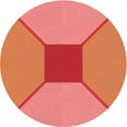 thumbnail image 1 of Ahgly Company Machine Washable Indoor Round Transitional Ruby Red Area Rugs, 3' Round, 1 of 7