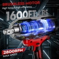 thumbnail image 2 of Llave de Impacto Inalámbrica SundpeyPRO 1600 ft-lbs Sin Escobillas, 2 of 7