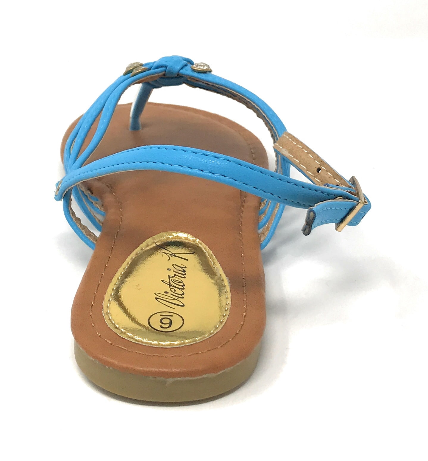 Victoria K Women's Braided And Rhinestone Sandals