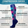 thumbnail image 5 of Tmrbno 6 Pairs Medical Sport Compression Socks - 15-20mmhg Graduated Knee-High Support for Men & Women, Ideal for Soccer, Running, and Nurses, 5 of 7