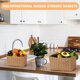 thumbnail image 2 of Rectangular wicker storage basket, practical, 2 of 5