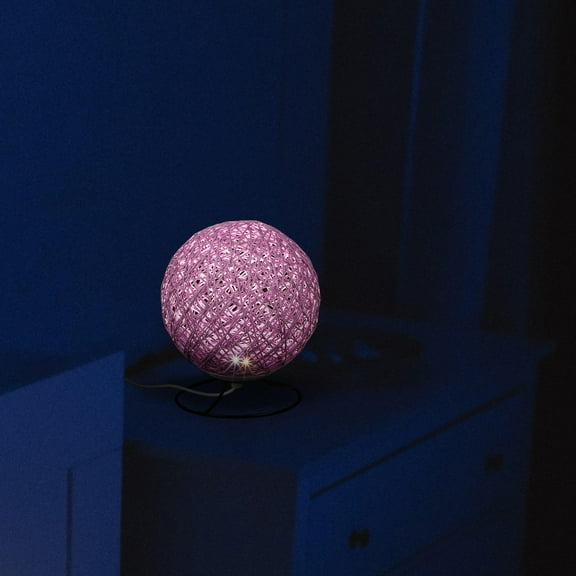 Masteelf Creative Night Shaped Night Lamp Table Desk Decoration Lamp for Home Kids Room Bedroom (Purple 15cm Iron Rack)