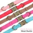 thumbnail image 6 of Jumpress Soft Leather Dog Collar with Quick Release Metal Buckle,Pink Leather Collar for Small Dogs, S, 6 of 7