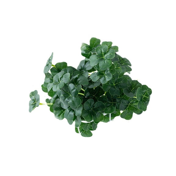 Simulation Green Plant Not Withered Eye-catching Realistic Anti-fall Decorative Background Decoration Ornament Four-leaf Grass Fake Plant Home Decor