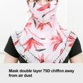 thumbnail image 5 of Ludlz Women Sun Protection Face Cover Chiffon Breathable Neck Gaiter Scarf Outdoors Neck Scarf UV Protection Bandanas, 5 of 6