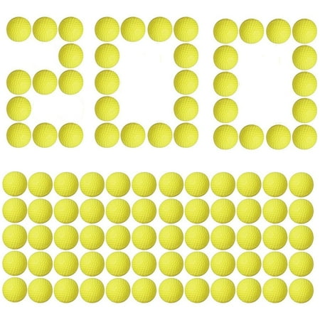 ToyHub [200 Rounds] Nerf Rival Compatible Ammo Bulk Yellow Foam Bullet Ball Replacement Refill Pack for Nerf Rival Blasters (HIR, High-Impact Rounds - Yellow)