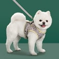 thumbnail image 5 of Small Dog Harness and Leash Set Reflective Mesh Dog Harness for Small Dogs Xs Khaki Vest Style No Pull Puppy Harness and Leash for Walking, 5 of 6