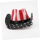thumbnail image 4 of Wide Brim Sun Block Hat Straw Woven Cowboy Hat for Cosplay Performance Red, 4 of 5