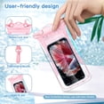 thumbnail image 6 of MATEPROX Waterproof Phone Case, Floating Water Proof Phone Pouch with Lanyard up to 6.9‘’ for Swimming Skiing Drifting-Pink, 6 of 7