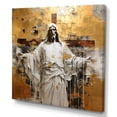 thumbnail image 2 of Designart "Golden Faith Representation" Religious Landscape Wall Art Living Room, 2 of 7