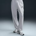 thumbnail image 4 of Nike Sportswear Club Fleece Women's Mid-Rise Oversized Sweatpants Color: Birch Heather/Black Size: S (4–6), 4 of 4