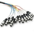 thumbnail image 3 of Seismic Audio SARLX-12x10, 12 Channel XLR Colored Snake Cable 10', 3 of 9