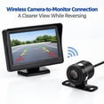 thumbnail image 4 of VORALYN Wireless Rear View Camera System Set for Car/Truck/Van/Pickup/Rv. 4.3-Inch Monitor Rear View Camera Rear View System Back Up Camera for Cars Wireless, 4 of 6
