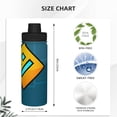 thumbnail image 4 of Lsque Geometry Dash Pattern Water Bottle,18oz Sports Insulated Kettle for Cycling Gym Basketball Outdoor, Suitable as a Present, 4 of 8