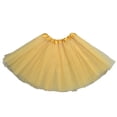 thumbnail image 3 of OIOLOYJM Tutu for Women Adults Halloween Happy Ballet Multi-Layer Tulle Skirt Christmas Performance Non See-Through Fluffy Holiday Party Dress Gold 1 US-XS, 3 of 6