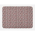 thumbnail image 1 of Mushroom Bath Mat, Cartoon Style Amanita Mushrooms on Grey Background with Dots, Plush Bathroom Decor Mat with Non Slip Backing, 29.5" X 17.5", Dark Coral White, by Ambesonne, 1 of 2