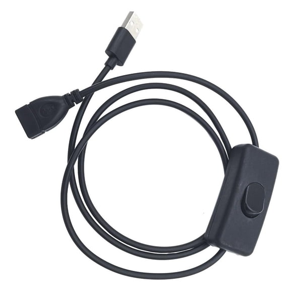 Upgrades Short USB Power Cord Switchable Connector 2A Output for LED Lamp Fan
