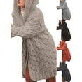 thumbnail image 2 of Gvmfive Women Knit Outerwear Open Front Cardigan Chunky Coat Sweater Jackets, 2 of 4