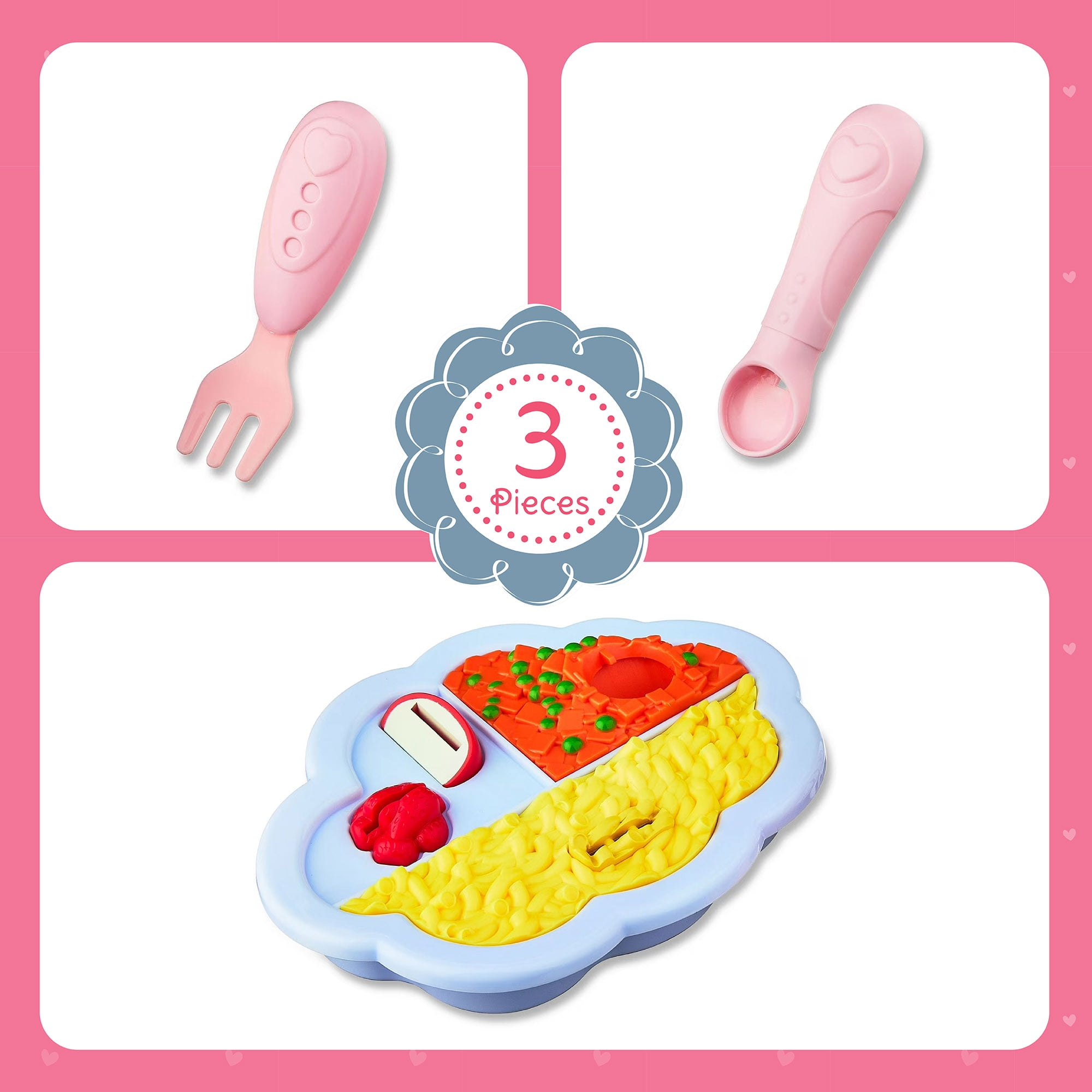 My Sweet Love Magic Food Tray Doll Play Set, 5 Pieces