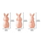 thumbnail image 1 of Decoraciones de Pascua, juego de 3 piezas de conejos de cerámica, figuras de conejos de jardín, decoración de conejos, figuras de conejos blancos de Pascua, mini conejos de mesa, decoración del hogar,, 1 of 3