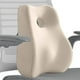 thumbnail image 1 of Almohada de apoyo lumbar de espuma viscoelástica, cómoda y extraíble, ergonómica para silla de oficina, soporte para la espalda y en casa. Beige, 1 of 8