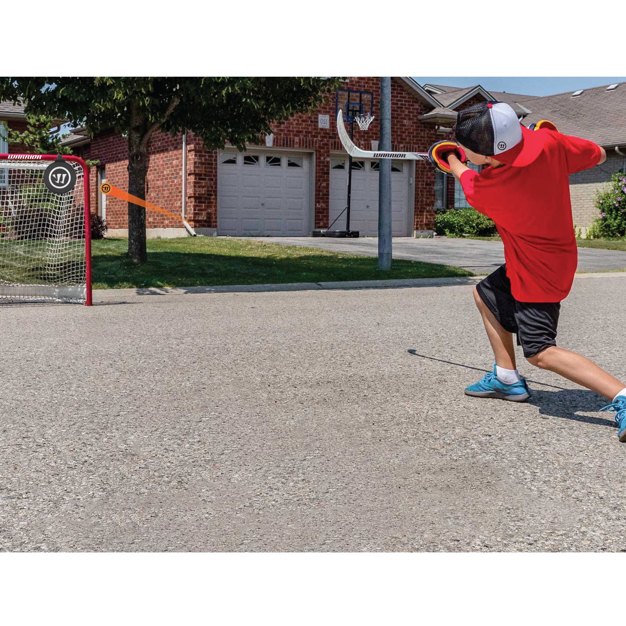 Warrior Street Hockey Shooting Targets Set of 2 - Foam Pop-Out Targets Using Hook and Loops