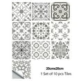 thumbnail image 2 of 10Pcs Mosaic Tile Stickers Stick Bathroom Kitchen Home Wall or Floor Self-Adhesive,8x8inch, 2 of 5
