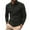 Black, variant on Prolriy Shirts for Men, Men's Fashion Spring and Autumn Casual Long Sleeve Button Solid Color Long Sleeve T Shirt Top Mens Shirts Green M