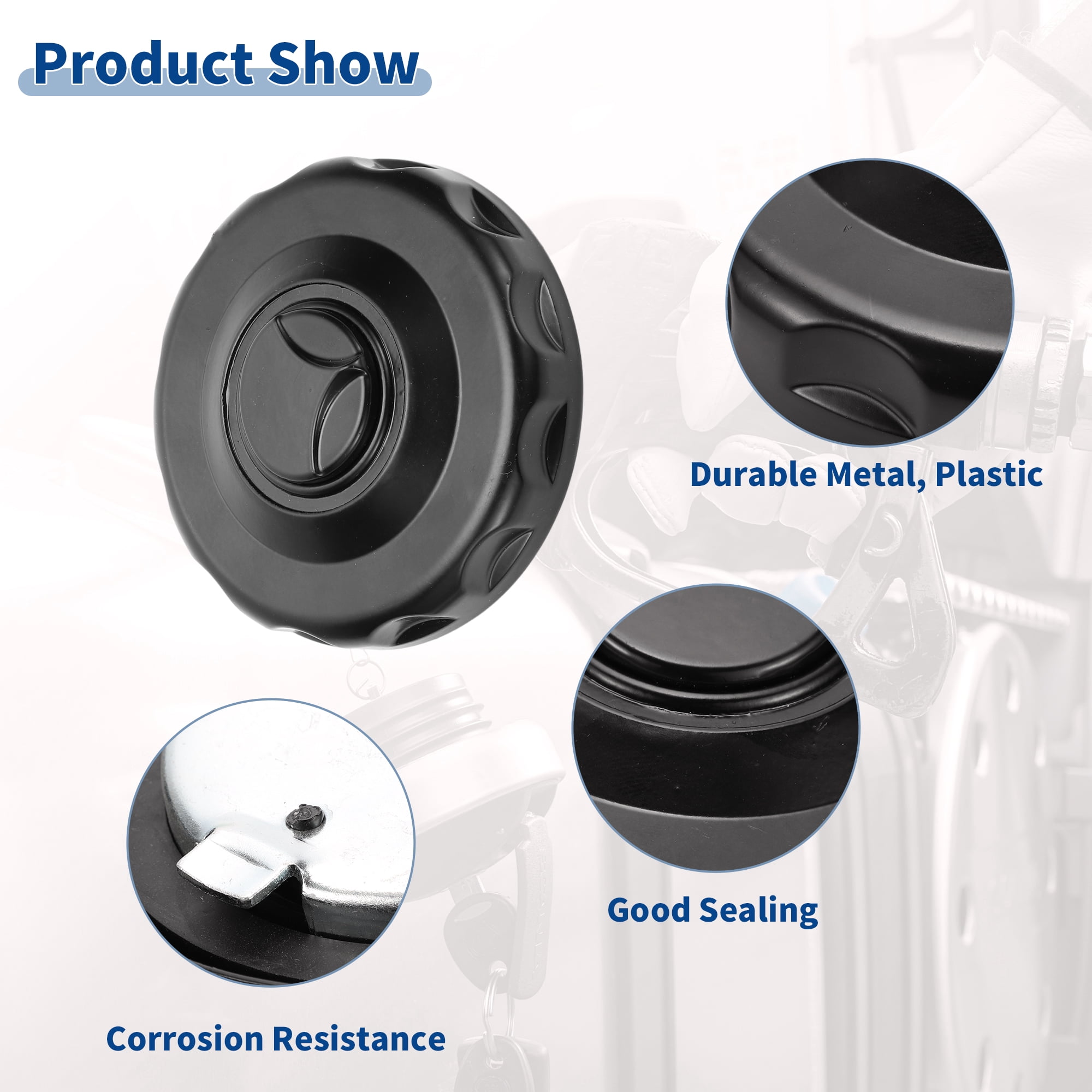 Unique Bargains No.0004700305 Locking Gas Cap Lock Fuel Tank Cap Fuel Filler Cover Replacement for Mercedes Benz