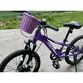 thumbnail image 5 of Meghna Kids Bike Basket Purple Woven for Kids Bike Handlebar Bike or Scooter, 5 of 8
