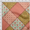 thumbnail image 4 of oneOone Georgette Viscose Dark Peach Fabric Florals Craft Projects Decor Fabric Printed By The Yard 42 Inch Wide, 4 of 4
