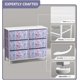 thumbnail image 4 of Songqin Dresser with 6 Drawers Fabric Storage Tower Organizer – Steel Frame, Wood Top, Easy Pull Bins for Bedroom, Closet, Hallway, Office-Purple Tie Dye, 4 of 13