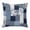 Navy, Blue, White, variant on Throw Pillow Covers, Navy Blue Checkered Decorative Throw Pillow Covers 18x18 Inch, Vintage Floral Plaid Aesthetics Square Linen Pillow Cases for Couch/Living Room/Sofa